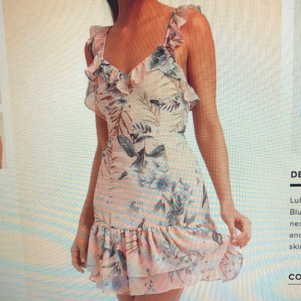 Blush pink floral dress